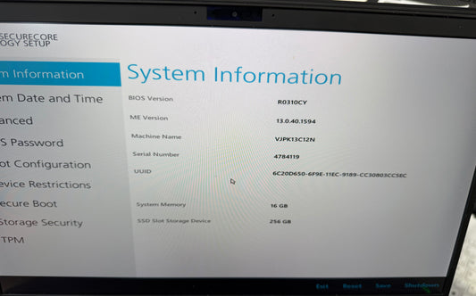 VaioPro VJPK13C12N core i5-1035G1/16 /256/Win11/ LTE モデル