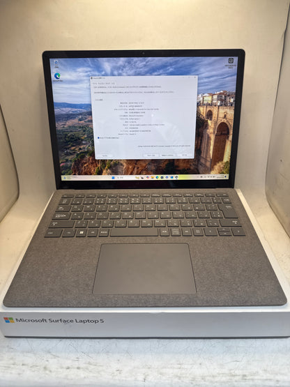 美品Surface laptop 5 core i5-1235Uメモリ8GBSSD  512GB MS OFFICE DA製2021